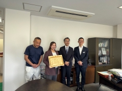 6月17日（火）学校給食会より感謝状を受贈しました。